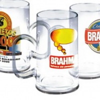 Caneca de acrilico personalização colorida