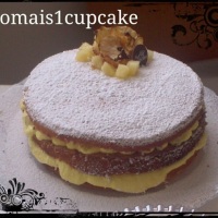 Naked Cake de Abacaxi com coco