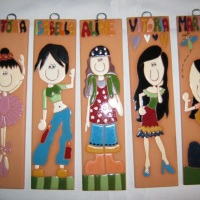 Placas personalizadas meninas