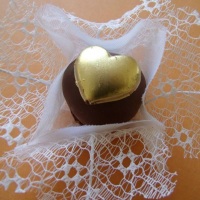 Bombom Coração Dourado