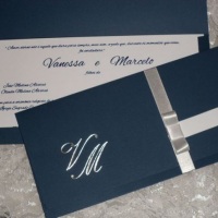 Convite Ref.380 com laço