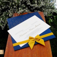 Convite de Casamento Avório