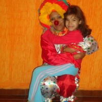 animação com palhacinha