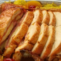 frango desossado e recheado