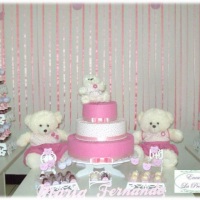 Decoração Ursos Rosa