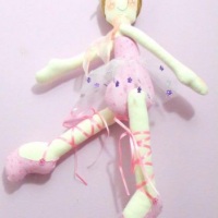 BONECA DE PANO BAILARINA PRONTA ENTREGA