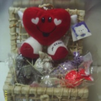 Baú com chocolates