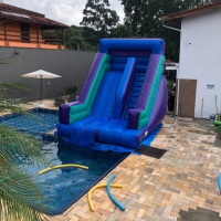 Toboágua pra piscina
Indicado pra adultos e crianças