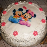 Bolo Infantil com papel de arroz