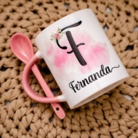 Caneca Colher Reta Personalizado
