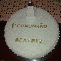 Bolo decorado p/ 1ª Eucaristia.