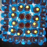 bombons decorados: diversos sabores