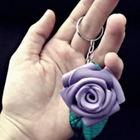 Mini chaveiro de rosa, em eva , apenas 3,50