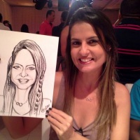 CARICATURA EM PAPEL AO VIVO
