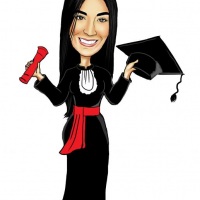 CARICATURA DIGITAL DE FORMANDA POR ENCOMENDA