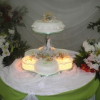 Bolo de Casamento Iluminado