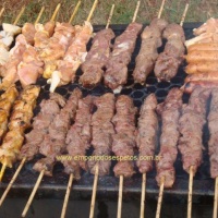 Espetinhos Temperados, prontos para assar