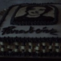 Bolo de aniversário com foto