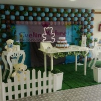 Festa Urso Marrom e Azul