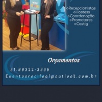 Serviços de: Recepcionistas, Promotores, divulgadores, coordenação, credenciamento etc...