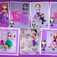 Debutantes em biscuit ... Topos de 15 anos!
