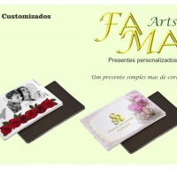 É simples mas de coração..., imãs customizados Fama Arts um presente tradicional e de bom gosto