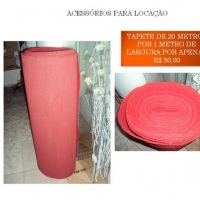 ALUGUEL DE TAPETE VERMELHO(PREÇO ESPECIAL PARA RETIRADA)