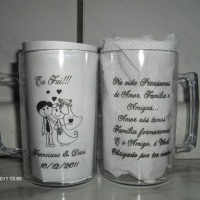 CANECAS DE ACRILICO PERSONALIZADAS OU LISAS