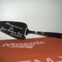 Espatula personalizada com jato de areia
