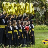 Foto externa formatura, beca completa para formatura