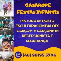 PRESTAÇÃO DE SERVIÇOS PARA FESTAS, ANIVERSÁRIOS INFANTIS E EVENTOS EM GERAL EM FLORIANÓPOLIS SC