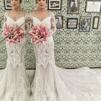 Vestidos de Noiva com rendas e transparências