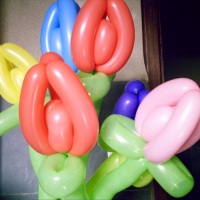 buquet de flores de balão
