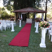 corredor para casamento ao ar livre