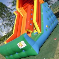 tobogã na festa realizada