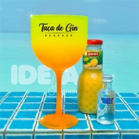 Taça de Gin Degradê Personalizada. Diversas opções de cores do copo e de impressão. Personalize do s