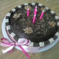 Bolo de bis com nozes!
