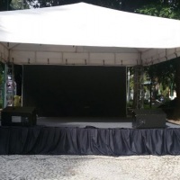 PALCO COBERTO COM  PÉ DIREITO TUBULAR