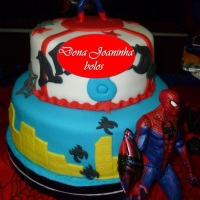 Dona Joaninha bolo homem aranha