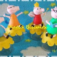 Peppa pig em biscuit