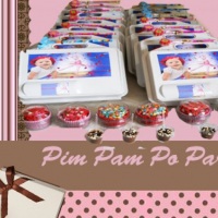 Kit Festa Infantil na Escola Tema Angelina Bailarina-Ballerina com cupcakes