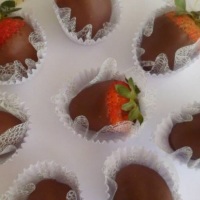Morangos banhados ao chocolate