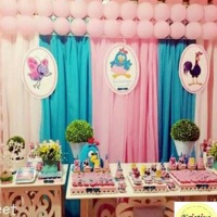 Aniversário: Mini-Décor Galinha Pintadinha Rosa.