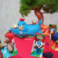 Topo de bolo-Turma da Galinha Pintadinha