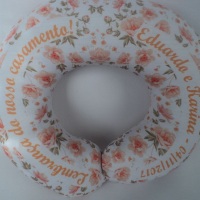 Almofada de pescoço personalizada para casamento
