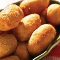 Croquete de cenoura recheado com presunto