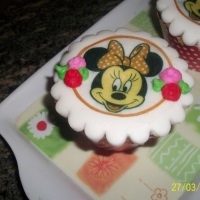 cup cake tema minie