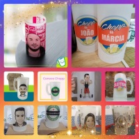 Caneca Chopp Vidro Jateado
