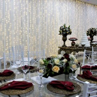Salão decorado