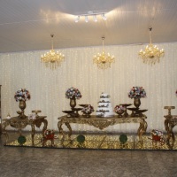 Mesa do bolo decorada